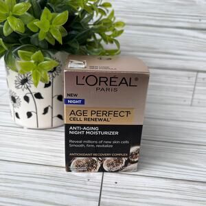 NEW L'OREAL Paris Age Perfect Cell Renewal Antiaging Night Moisturizer 1.7 oz